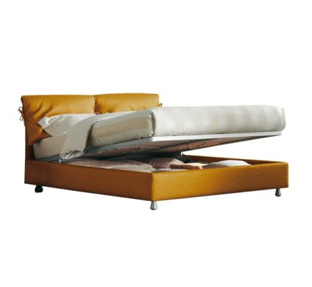 letto contenitore con molle a gas Stabilus